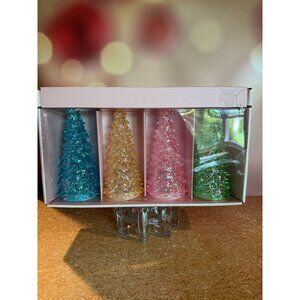 🎄 Cupcakes & Cashmere Pastel Holiday Tree Decor – Set of 4 🎄